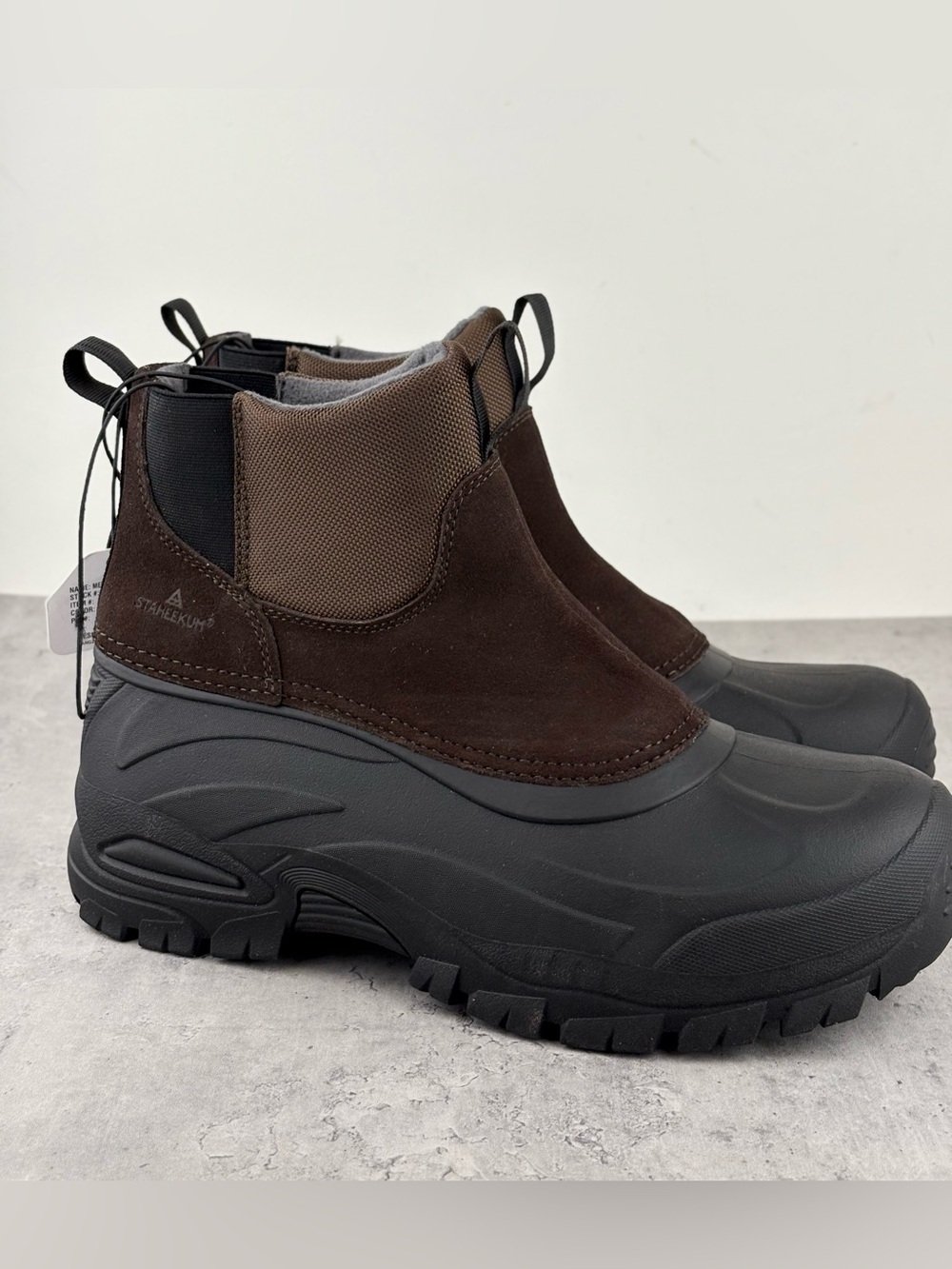New Staheekum Yukon Men’s Brown 3M Thinsulate Winter Snow Boots Sz 11